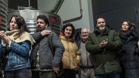 El presidente del consejo regulador, a la derecha, en V�a Romana