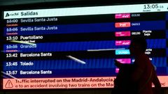 Informaci�n sobre trenes al sur desde Madrid cancelados. JUAN BARBOSA /  EUROPA PRESS