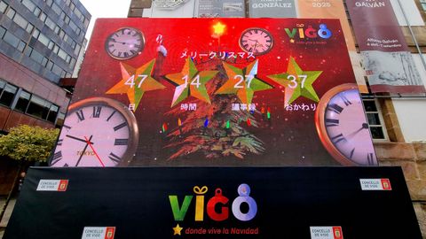 A experta explica que os caracteres de minutos e de segundos�do cartel da conta atr�s para o acendido de Nadal non significan o que pretenden