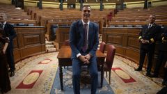 Pedro S�nchez en el Congreso de los Diputados.