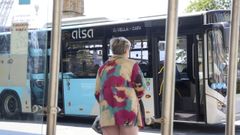Bus urbano entre el centro de Ferrol y Caranza, en una imagen de archivo.