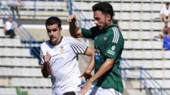 Bernal en una acci�n del partido frente al Real Uni�n.