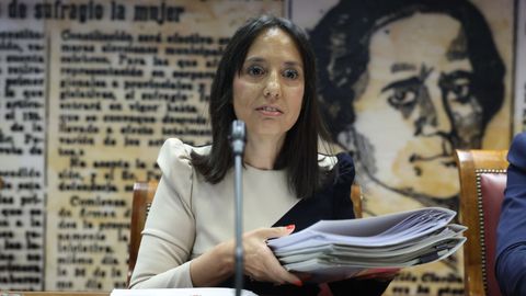 La directora general de la Guardia Civil, Mercedes Gonz�lez, en una imagen de archivo del pasado 16 de junio durante su comparecencia ante la comisi�n de Interior del Senado.