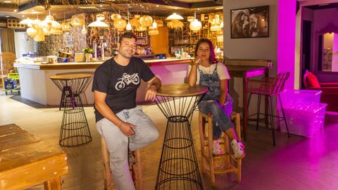 Jorge y Silvia, del Maldita La Hora, en Santa Comba