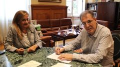 Carmela Silva y Guillermo Garc�a de la Riega, en una imagen de archivo