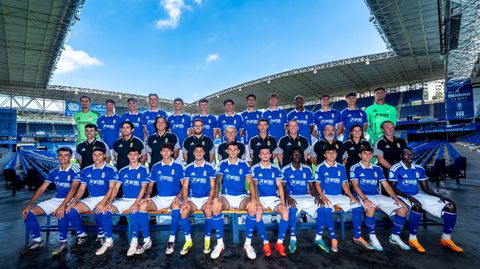 Plantilla y cuerpo t�cnico del Real Oviedo Vetusta 26/27