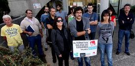 AGE present� su candidatura para las �ltimas auton�micas las puertas del Hospital do Saln�s.