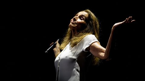 Ana Belén, en un reciente concierto en el festival Noches del Botánico, en el Real Jardín Botánico Alfonso XIII, en Madrid.