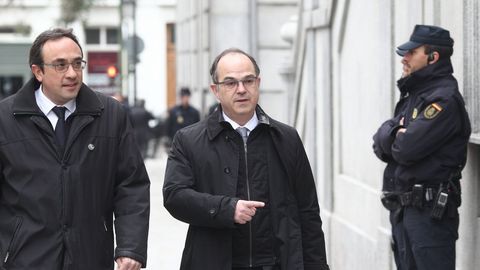 Rull y Turull en marzo del 2018, en su declaracin ante el Tribunal Supremo