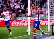 El �ltimo gol que marc� Nolito con el Granada, ante el Getafe en la despedida.