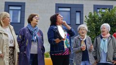 Parte del grupo Malvela, durante una actuaci�n