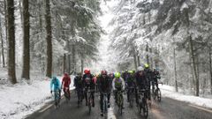 Ciclismo bajo nieve