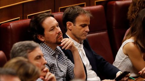 El secretario general de Unidas Podemos, Pablo Iglesias.