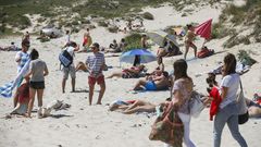 Primer d�a de playas abiertas en Doni�os, Caranza, Ares y Cabanas