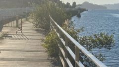 Tramo del paseo a Mar�n que est� sin abrir pese a llevar meses rematado