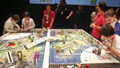 Imagen de la pasada edici�n de la First Lego League Galicia, celebrada en febrero del 2020 en el Auditorio de Ferrol de manera presencial