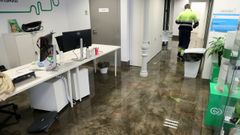 Inundacin de la sede de la Asociacin Contra el Cncer