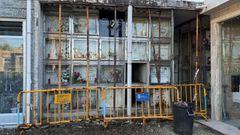El PP de Pontevedra denuncia que hay zonas valladas y apuntaladas en el cementerio de San Mauro