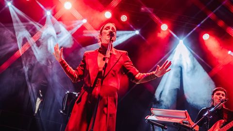 Julieta Venegas actuó en el concierto central, el del sábado por la noche en la bodega Regina Viarum (Sober)