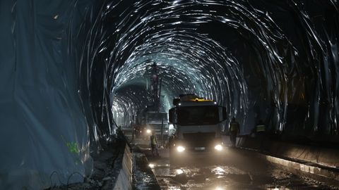 Obras de los tneles del tren al puerto exterior