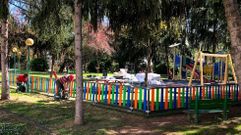 Instalaci�n de un nuevo cierre en el parque, a comienzos de este a�o