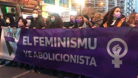 Manifestaci�n del 8M en Gij�n
