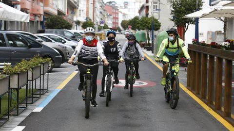 Celebraci�n del d�a sin coches en Viveiro
