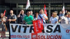 Manifestaci�n de trabajadores de Vitrasa