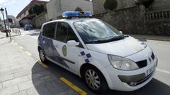 Imagen de archivo de un coche de la Polic�a Local en Rianxo.
