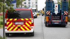 Los servicios de emergencia llegaron r�pidamente al edificio siniestrado en Amberes este mi�rcoles.