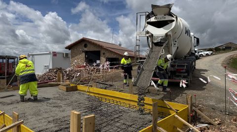 Hormign elaborado a partir de fibras de palas recicladas, usado en la repotenciacin de un parque de Endesa