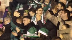 Aficionados en las gradas de A Malata la pasada Navidad. 