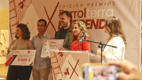 El accesit Responsabilidad Social Empresarial fue para a la cooperativa juvenil Larega, liderada por Manuel Veiga