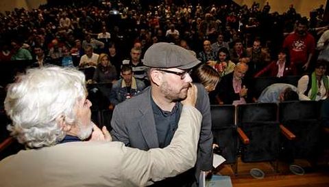 Anova surgi� en julio del 2012. En la imagen, la asamblea del a�o pasado, con Beiras y Marti�o Noriega, que dimiti� como coordinador.