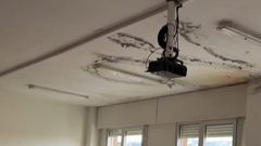 Estado de las instalaciones del CEIP Manuel Luis Acu�a, que llevan esperando desde 2023 por una reforma de la Xunta