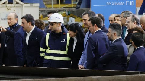 El presidente del Gobierno, Pedro Snchez, en el arranque de la segunda F-110