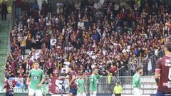 Afici�n del Pontevedra CF en A Malata el pasado mes de mayo.