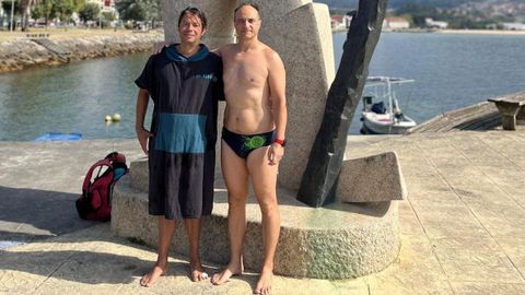 Rafa Tabars y Felipe Iglesias, nadadores y miembros de la Asociacin EuNadoPorEles e porElas.