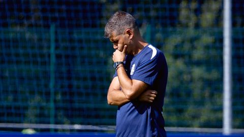 Antonio Hidalgo, en la ciudad deportiva de Abegondo
