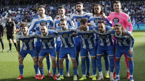 Once inicial del Deportivo ante el Albacete.