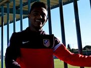 Abel antes de un entrenamiento del Atl�tico de Madrid.