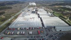 Vista area general de la fbrica de Finsa en Santiago