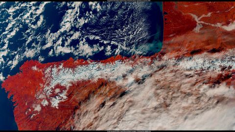 Imagen a�rea de la Cordillera Cant�brica