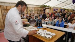 Miguel Mosteiro, durante una demostracin culinaria