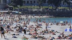 La playa de Riazor, de la ciudad de A Coru�a, una de las que aparece aconsejadas en el art�culo de �The Sun�