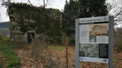 Se�alizaci�n en la c�rcel de Gondar, que forma parte del roteiro por Santa Mar�a de Xeve