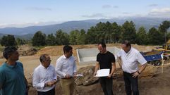 Punto de agua para suministro para helic�pteros y motobombas en A Arnoia 