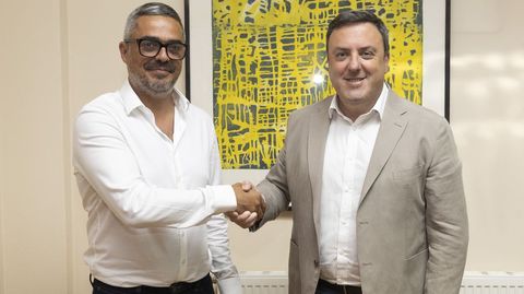 El alcalde, Daniel P�rez, y el presidente de la Deputaci�n, Valent�n Gonz�lez Formoso