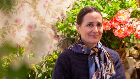 Maribel Lolo, vasca de nacimiento, se ha asentado en Pontevedra, donde abri� una florister�a