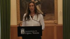 La vicealcaldesa de Gij�n y concejala de Econom�a, Empleo, Turismo e Innovaci�n, �ngela Pumariega, y cabeza de lista del PP de Asturias al Congreso de los Diputados